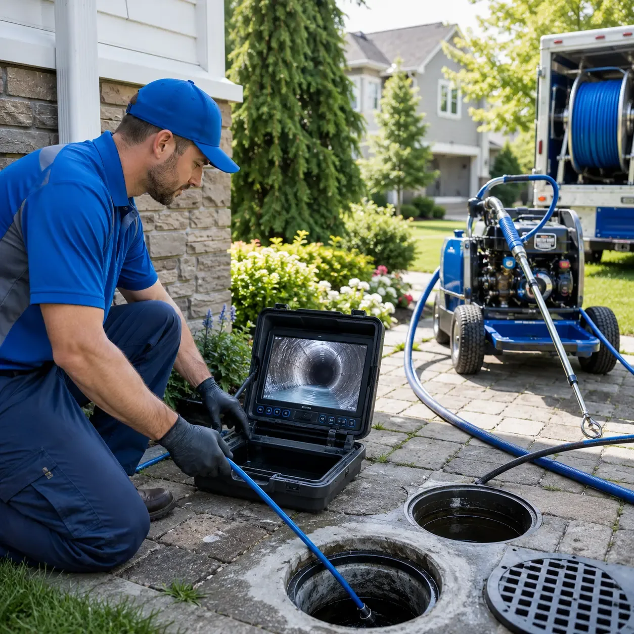 Outdoor drain cleaning professionals serving Columbia Station, OH