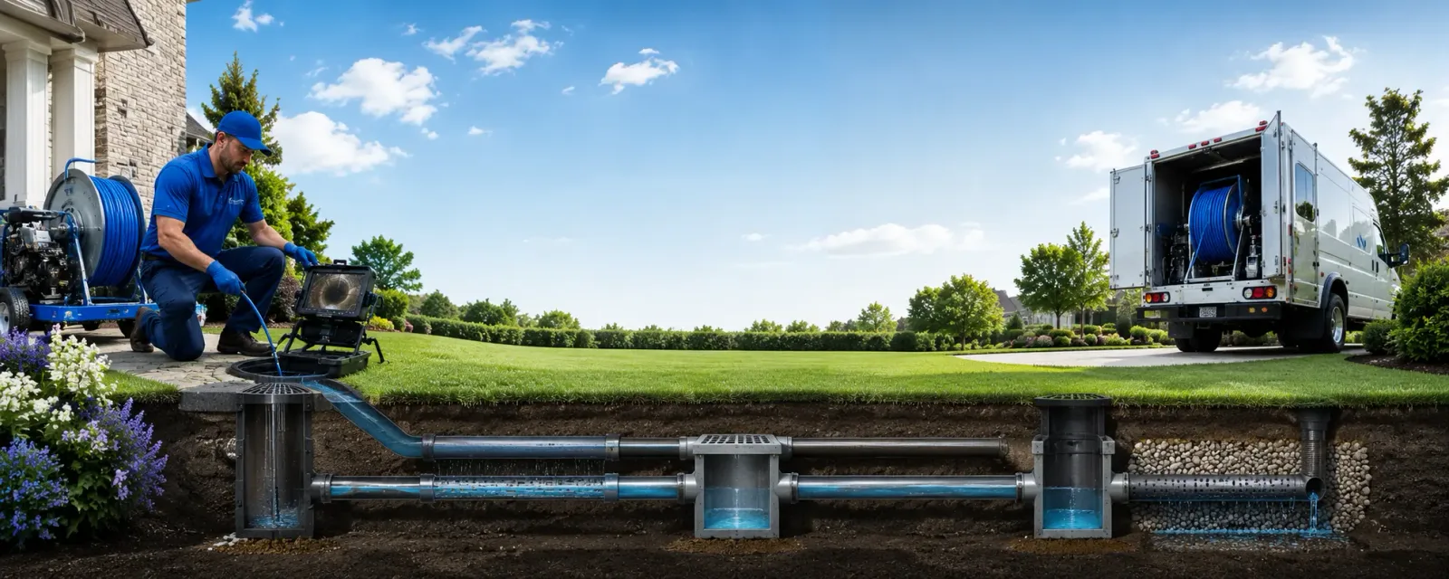 Outdoor drain cleaning information for Columbia Station, OH